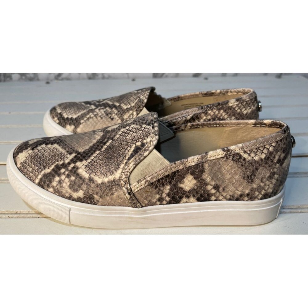Steve Madden Women's Safary Slip-On Snake Print Sneakers Size 7.5M